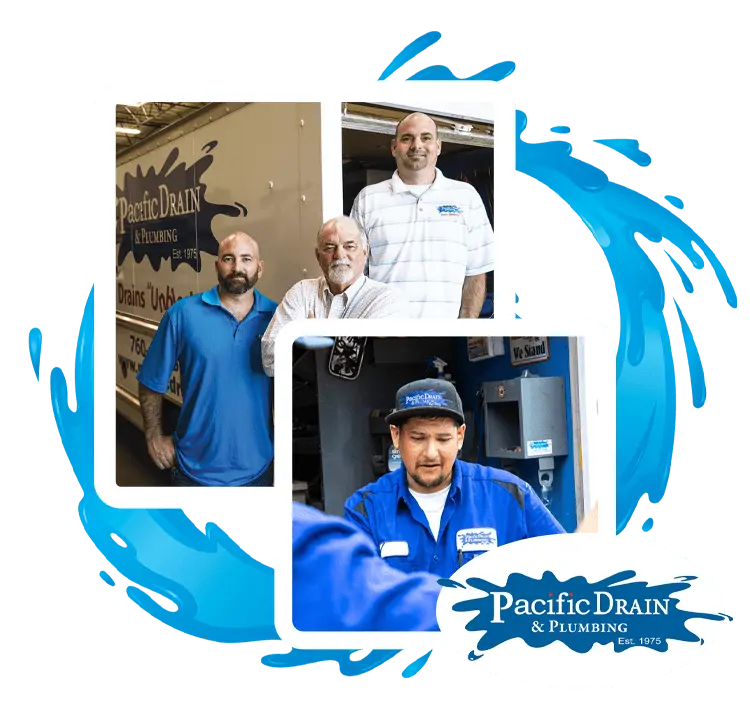 Collage of the Pacific Drain & Plumbing team