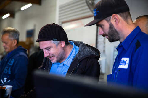 Pacific Drain technicians preparing for a job in San Diego.